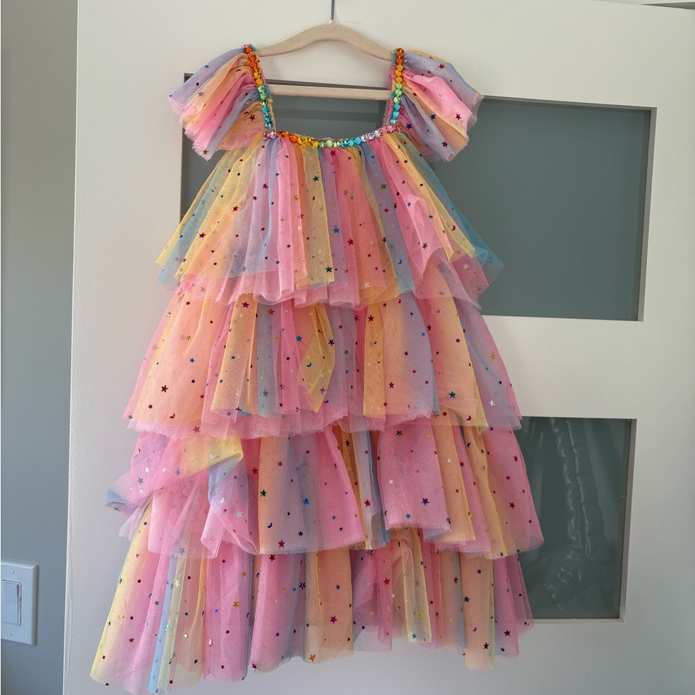 Lola and the Boys | Ombré Gem Tulle Layer Dress size 6 NWOT